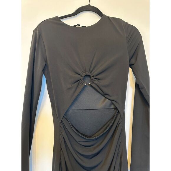 Dynamite KGMTL EDIT | Long Sleeve Front Ring Midi Dress Size Small - Picture 7 of 10